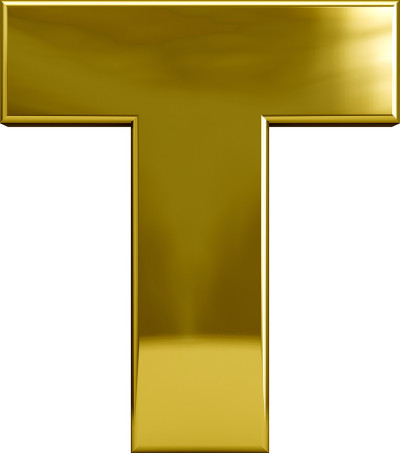 金属字母T