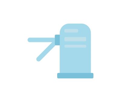 关于旋转门图标插图的设计