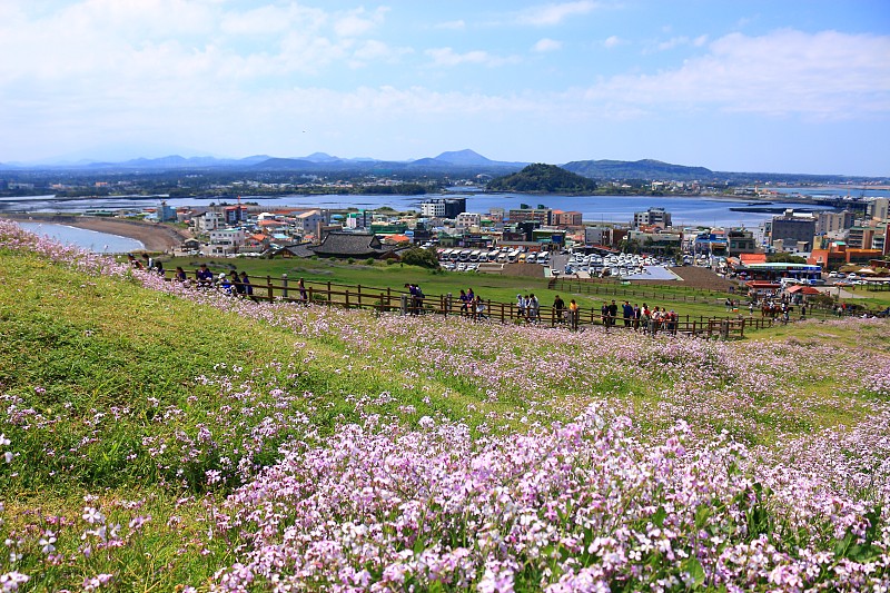 承山日出峰，联合国教科文组织世界遗产，日出峰，日出峰，岩石，火山口，悬崖，