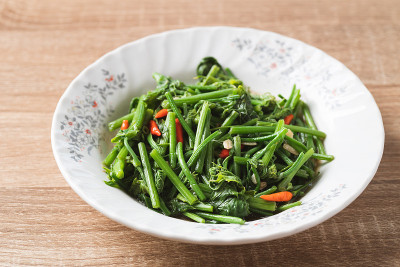 泰国北部菜，炒佛牙芽叶