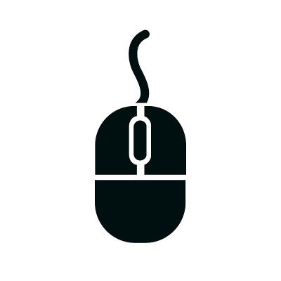 Modern computer mouse icon isolated – stock vector