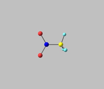 硝基甲烷分子在灰色上分离