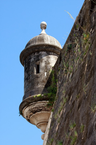 El Morro Fort Watch Tower from Below