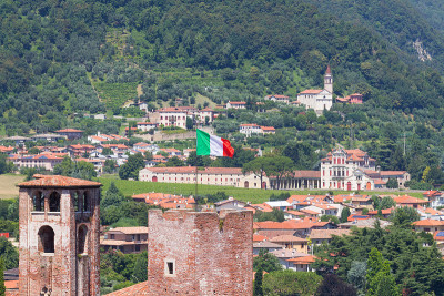 来自“Bassano del Grappa”的城市景观，意大利景观
