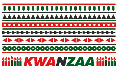 Kwanzaa Happy Celebration. African and African-Ame