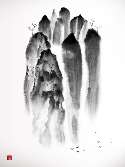 中国传统山水画的山水画