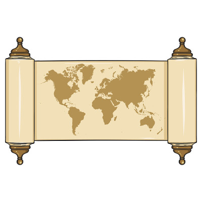 矢量滚动与世界地图