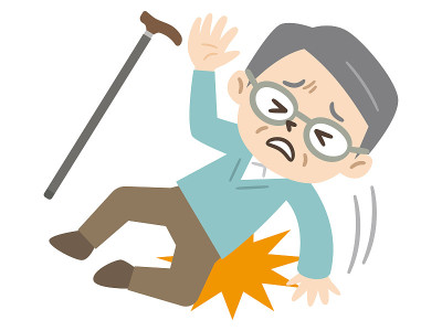 一个老人摔倒受伤了