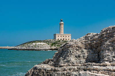 Vieste Puglia海和镇
