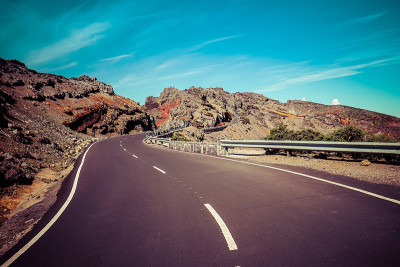 火山上的道路