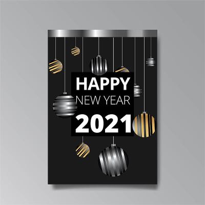 2021年新年快乐，奢华诱惑，闪亮glitch全息创意设计