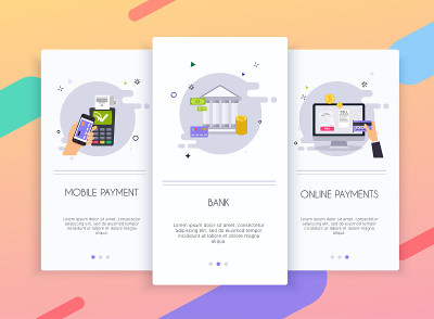 Onboarding screens user interface kit for mobile a