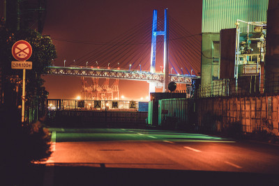 夜景横滨湾大桥(横滨市鹤目区)