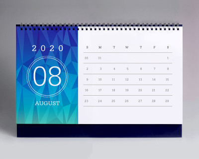 简单的台历2020 - 8月