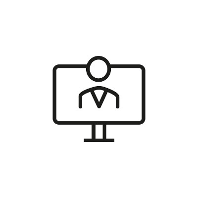 Webinar line icon