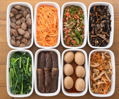日本料理，预先准备好的食材