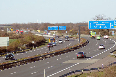 A9高速公路的视图