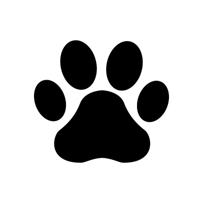 爪印图标。向量