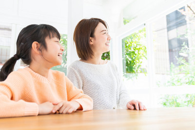 亚洲母亲和女儿