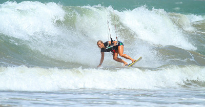 Kiteboarding女孩