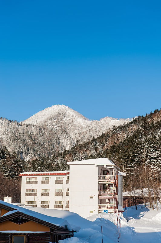 北海道志别湖自然中心正值雪季