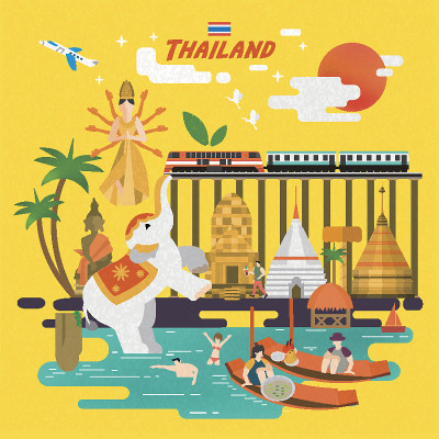 泰国旅游海报