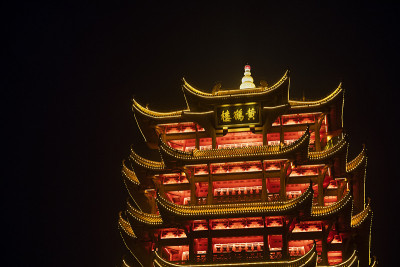 黄鹤楼灯光秀