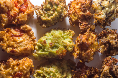 用蔬菜做成的“bolinho de arroz”粽子，