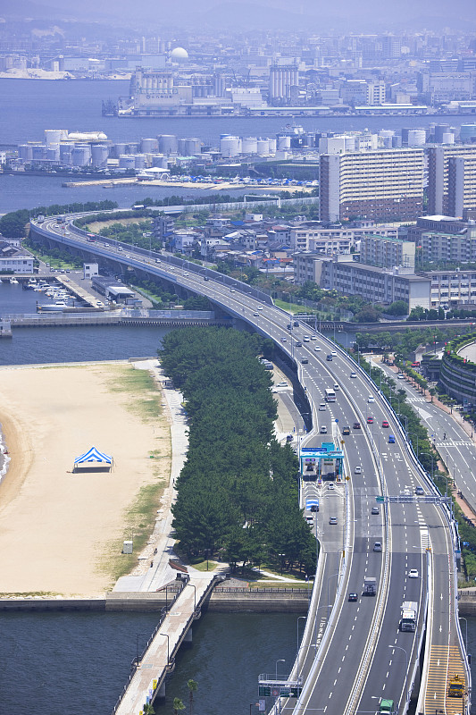 福冈高速公路，海边桃口