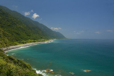 台湾台东花莲海岸景色