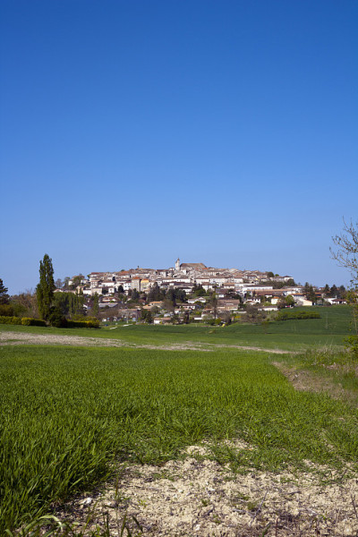 历史悠久的Monflanquin, Lot-et-Garonne，法国