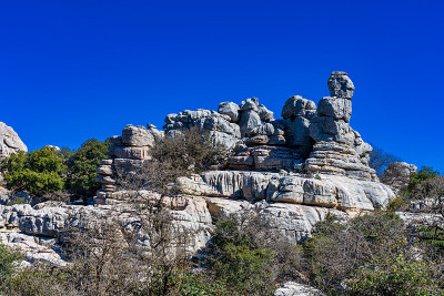 El Torcal de Antequera, Andalusia, Spain，在Antequer
