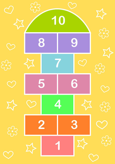 Hopscotch outdoor game