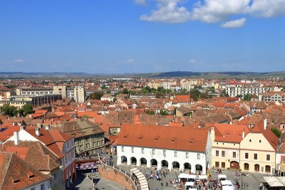 Sibiu Hermannstadt古城，特兰西瓦尼亚，罗马尼亚
