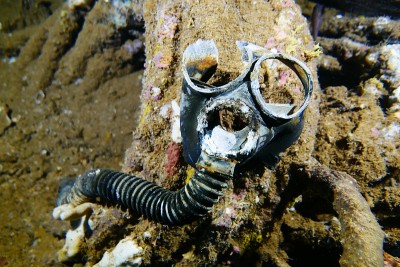 Famous wreck ship Fujikawa maru in Truk lagoon