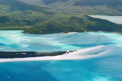 Whitehaven海滩和Whitsundays，昆士兰，澳大利亚