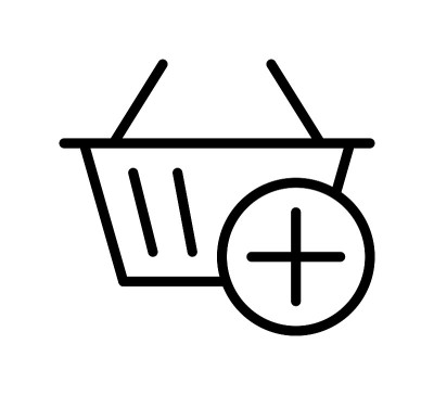 购物篮平线图标。轮廓标志的移动概念和网页设计，商店