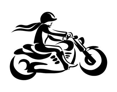 女士摩托车骑手