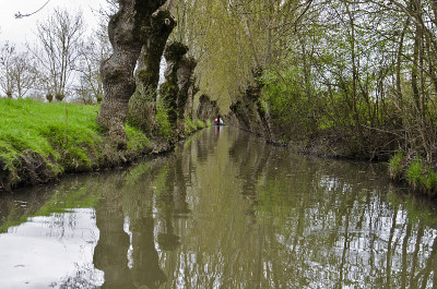 Marais Poitevin的水道