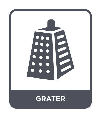 grater icon vector on white background, grater tre