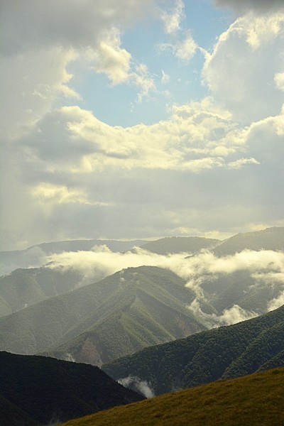 美丽的山景
