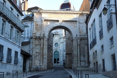 黑门Besançon -罗马加洛凯旋门2世纪