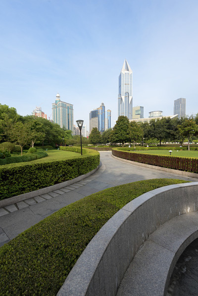 中国上海，人民广场