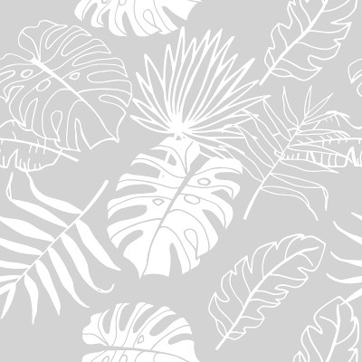 palm leaves tropical floral pattern hand drawn ske