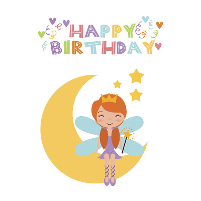 仙女生日贺卡