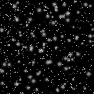 白色的雪花在黑色的背景上。在隔离。