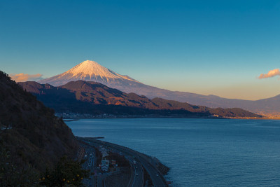 静冈县美丽的富士山。