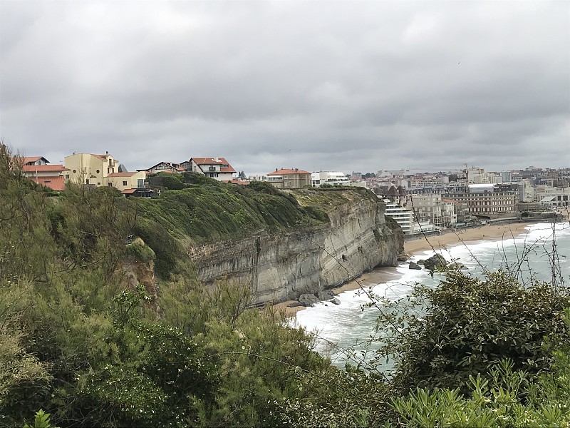 比亚里茨海岸的风景