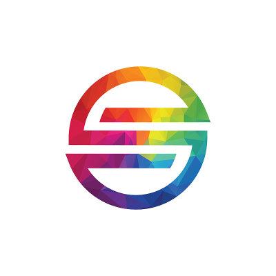 创意字母S矢量标志设计。