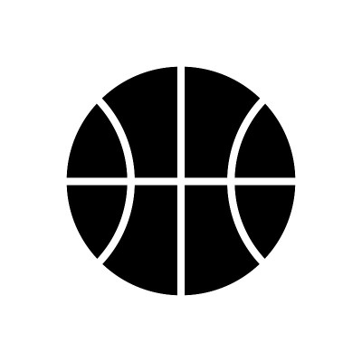 篮球图标平面矢量模板设计流行